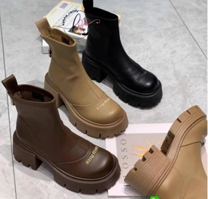 خرید بوت زنانه miumiu مدل chunky