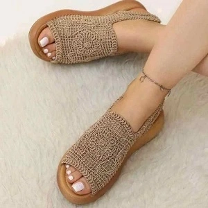 صندل زنانه اسپرت بافتنی